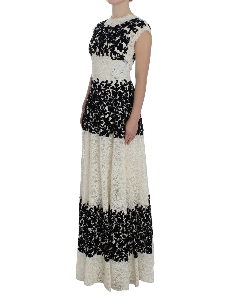 Floral Lace Ricamo Long Ball Maxi Dress alternative