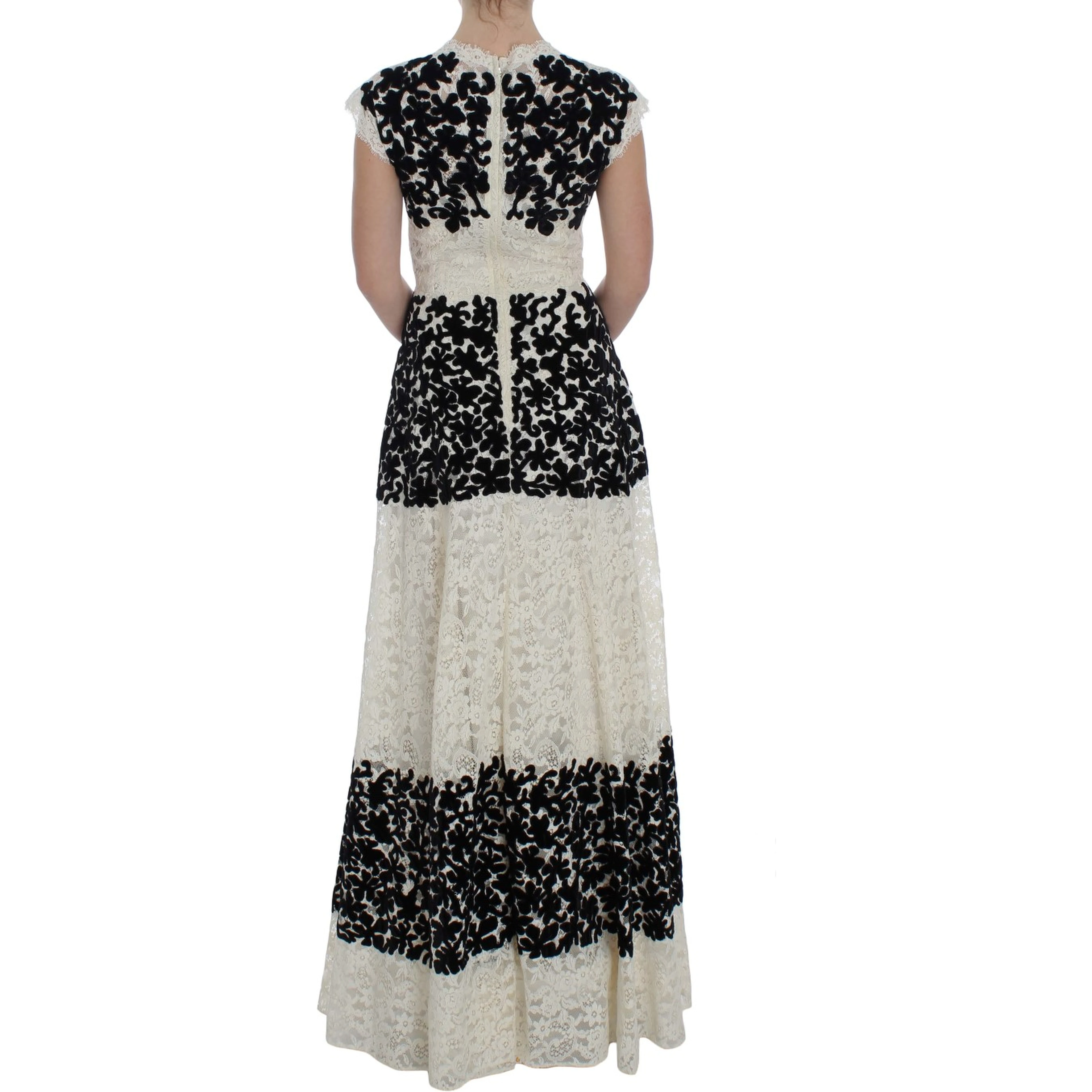 Floral Lace Ricamo Long Ball Maxi Dress