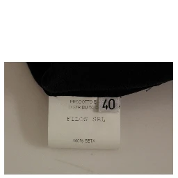 Black Bronze Silk Sleeveless Above Sheath Dress