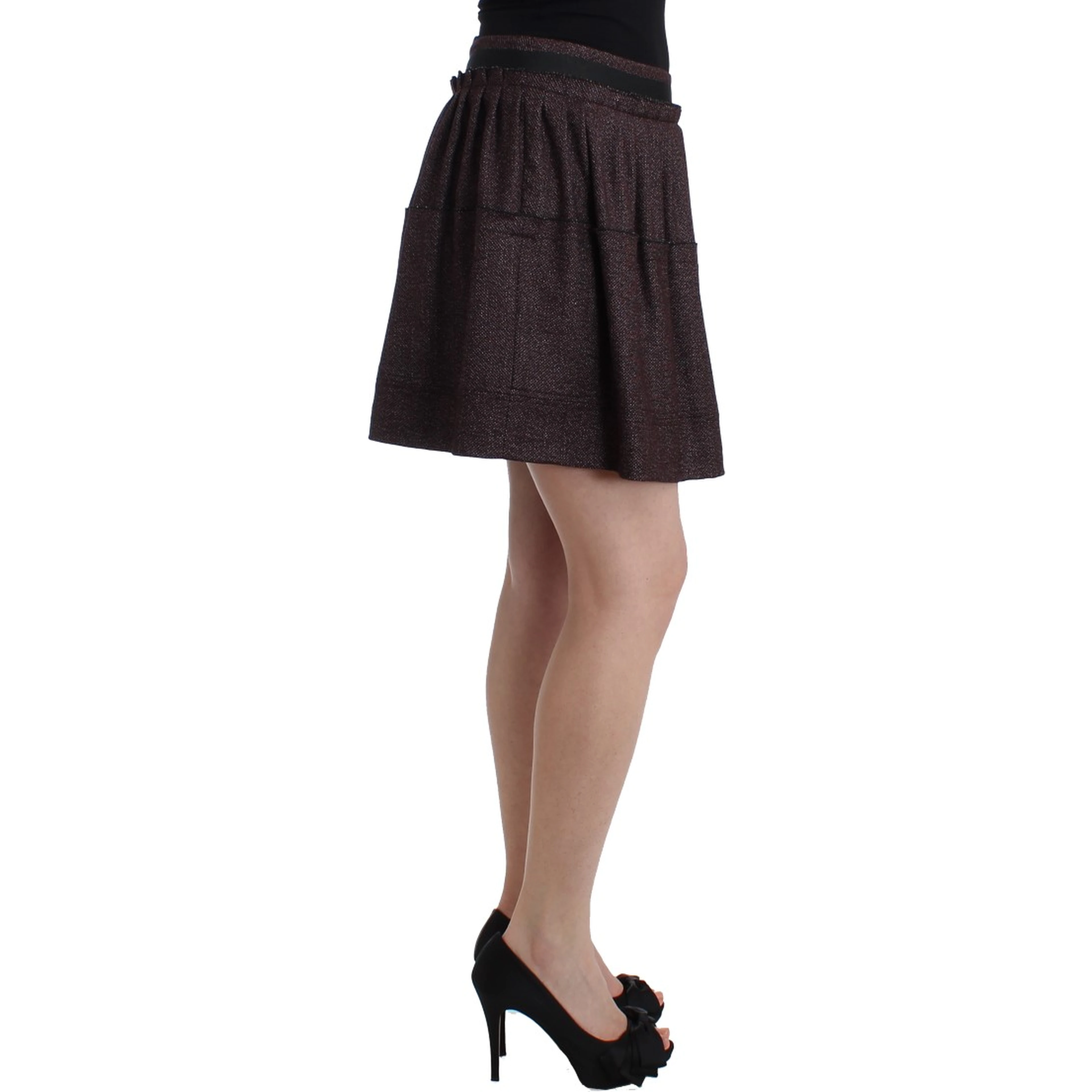 Purple Short Flannel Skirt