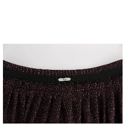 Purple Short Flannel Skirt