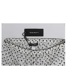 White Black Floral Lace Silk Sleepwear Shorts