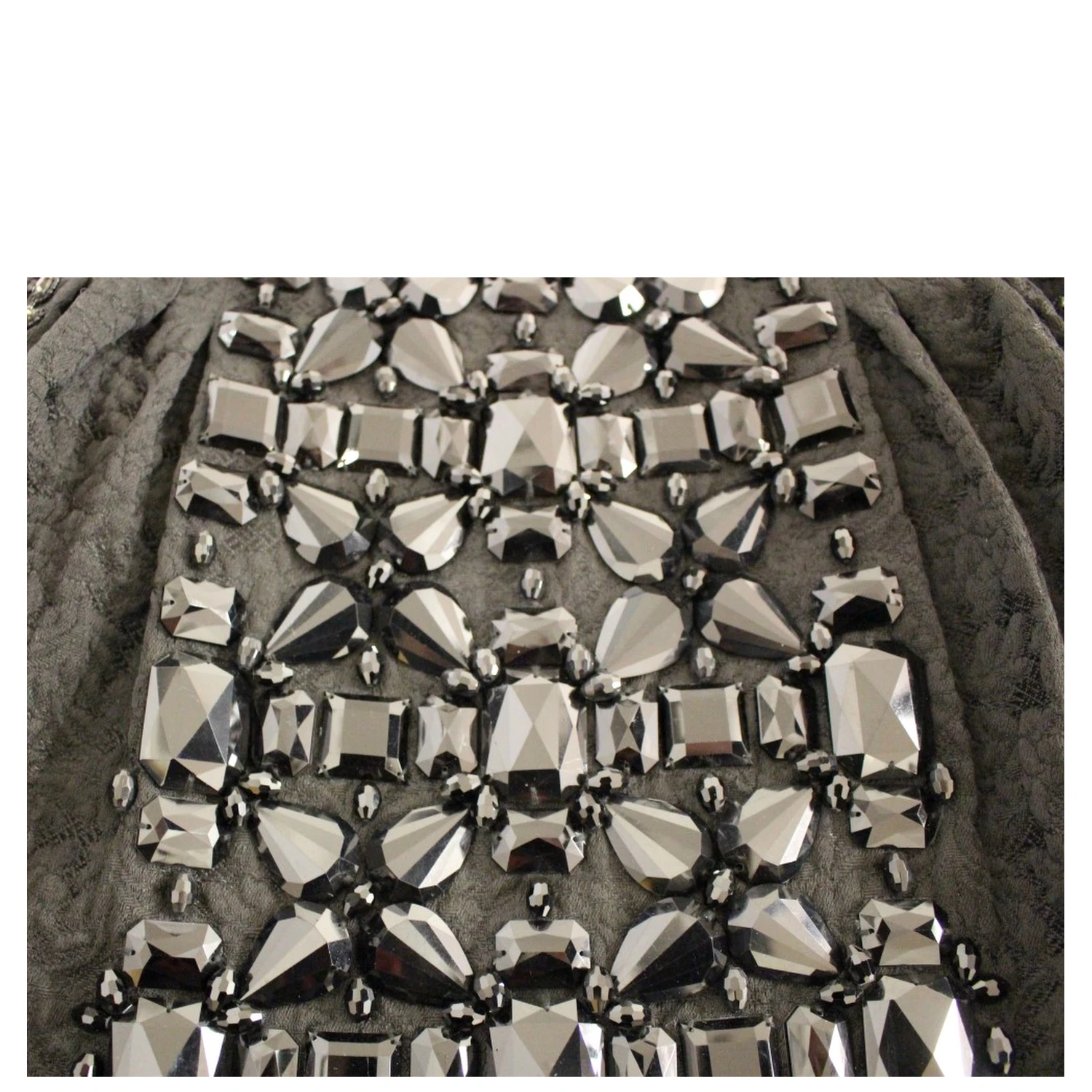 Black Crystal Handmade Above Knee Skirt