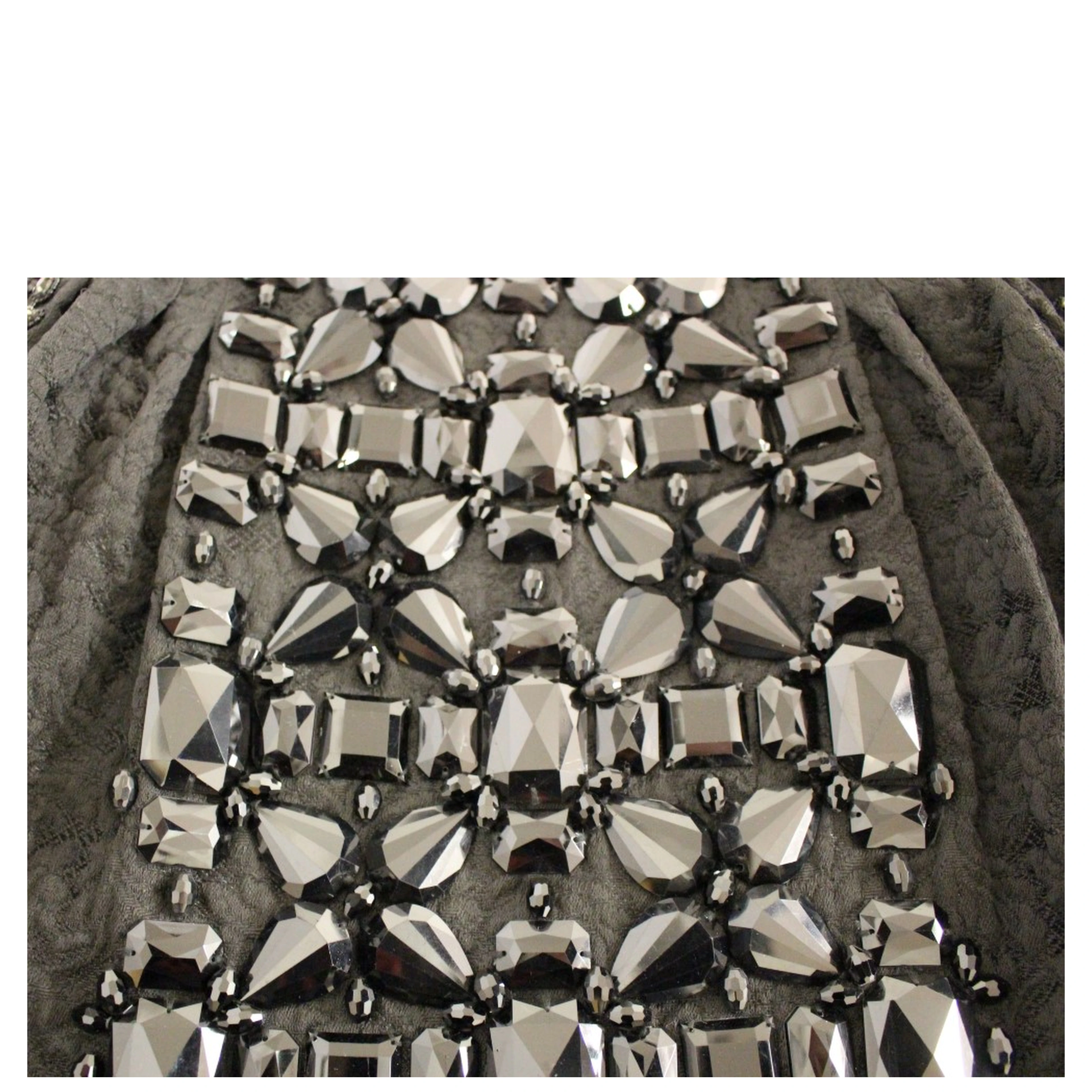Black Crystal Handmade Above Knee Skirt