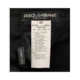 Black Crystal Handmade Above Knee Skirt