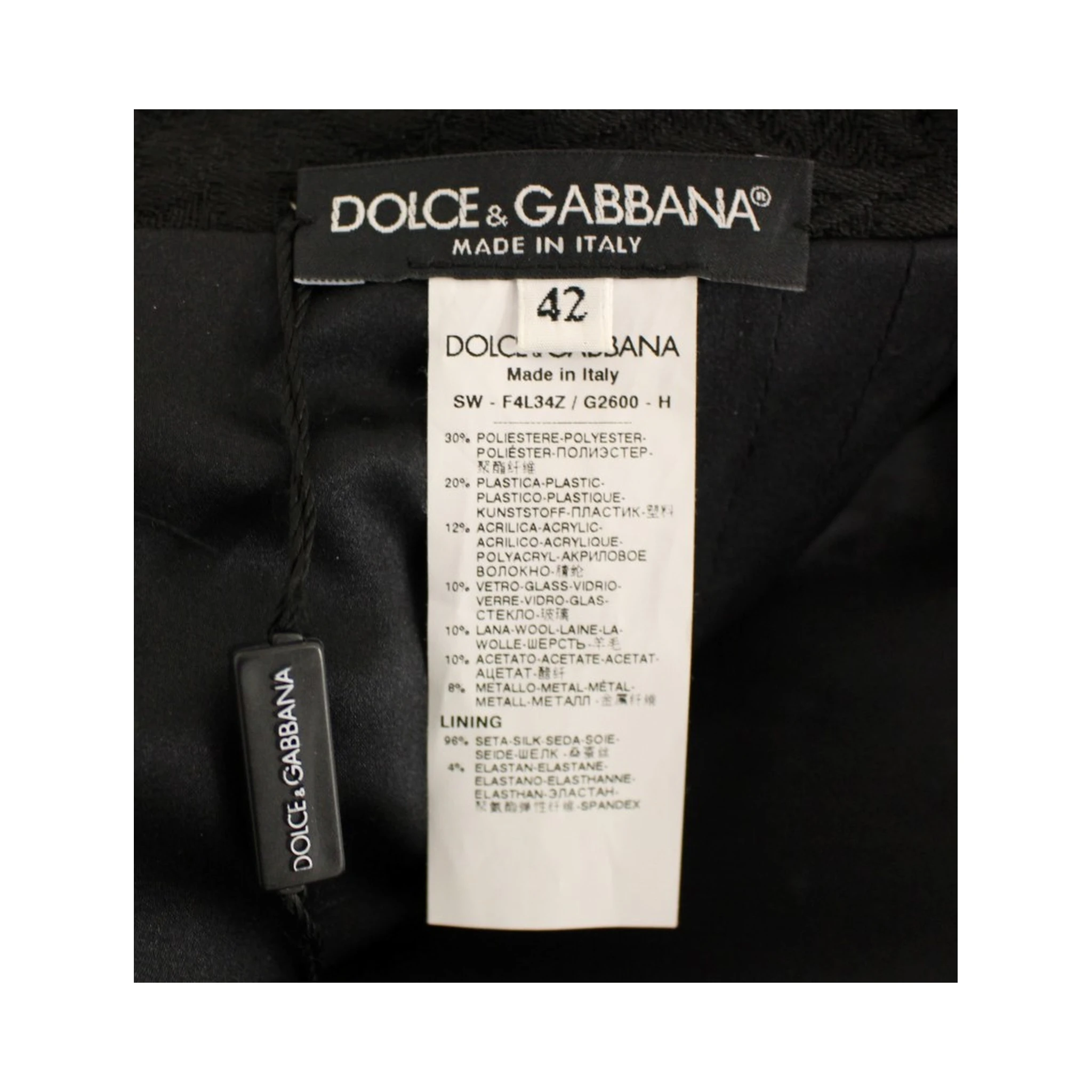 Black Crystal Handmade Above Knee Skirt