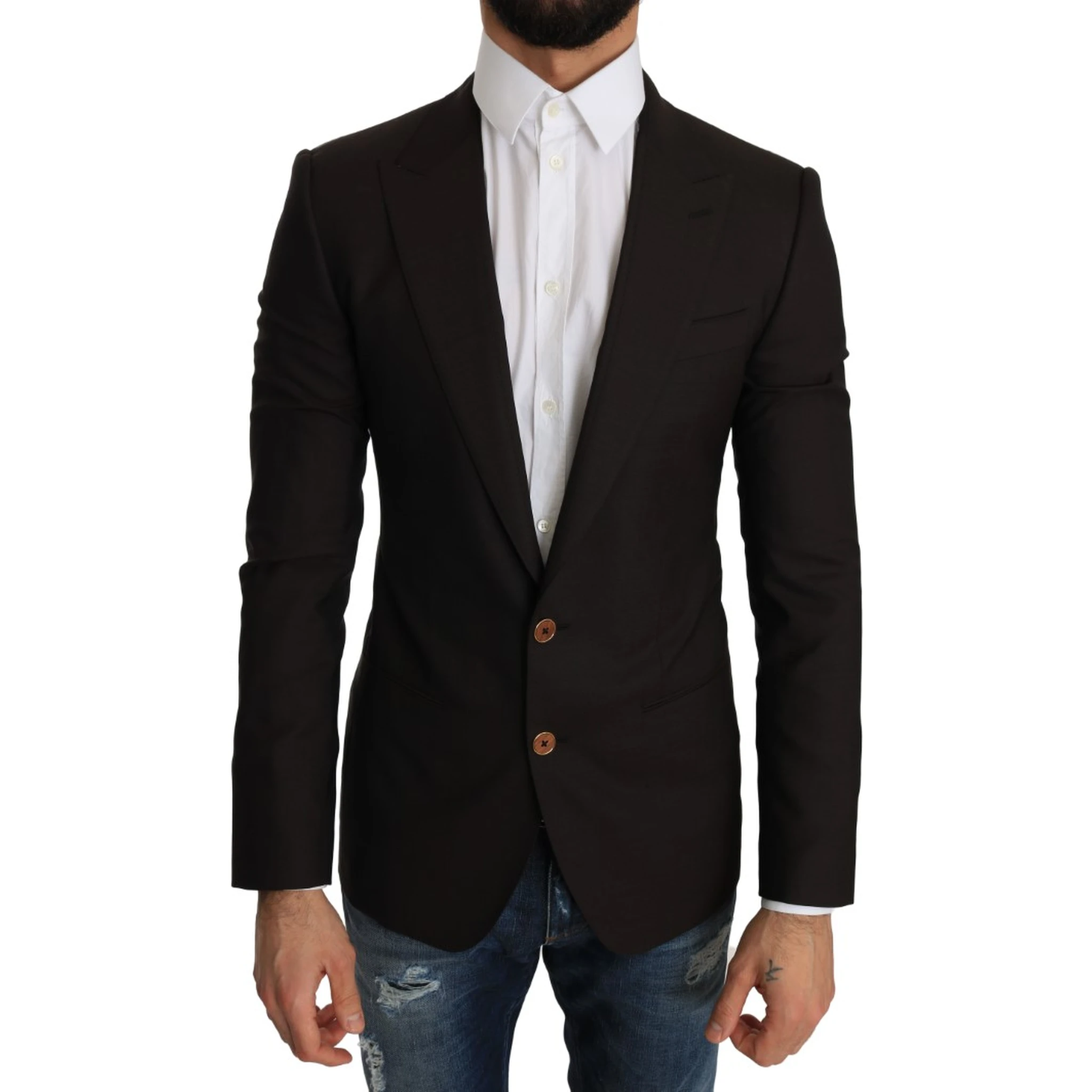 Brown Wool SICILIA Jacket Coat Blazer