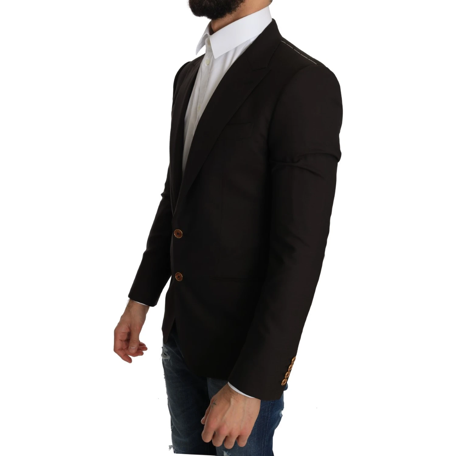 Brown Wool SICILIA Jacket Coat Blazer