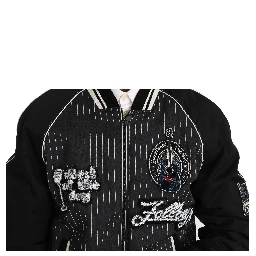 Black DD58 SG62 Sequined Beaded Jacket