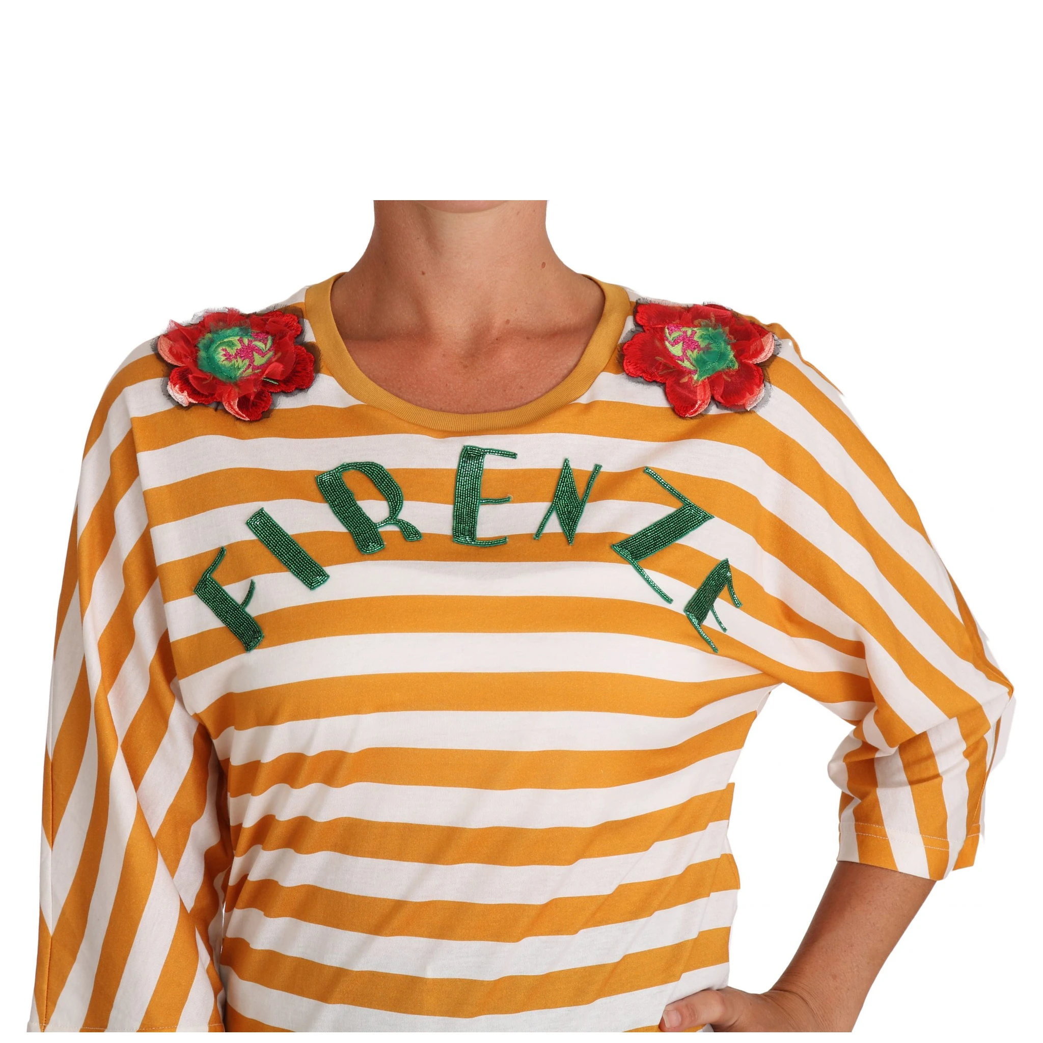 White Orange FIRENZE Top T-shirt