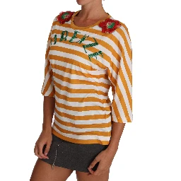 White Orange FIRENZE Top T-shirt