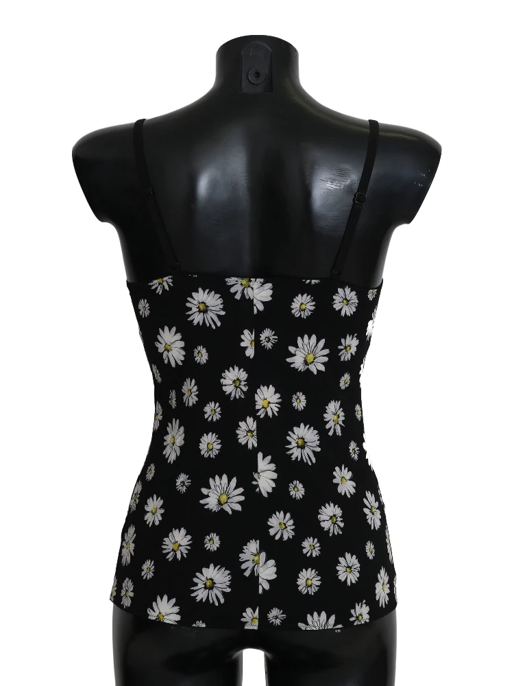 Black Daisy Print Dress Lingerie Chemisole alternative