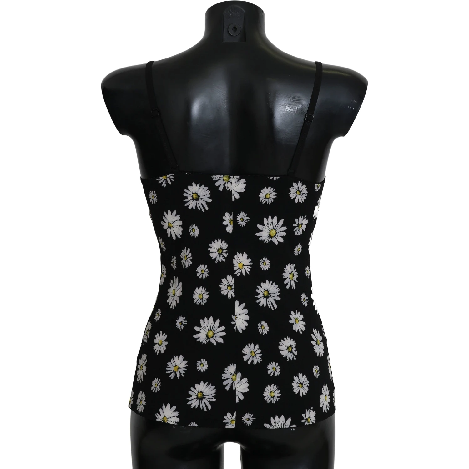 Black Daisy Print Dress Lingerie Chemisole