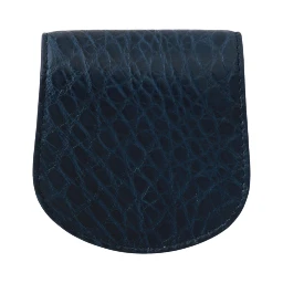 Blue Holder Pocket Wallet Blue Exotic Skin Condom Case