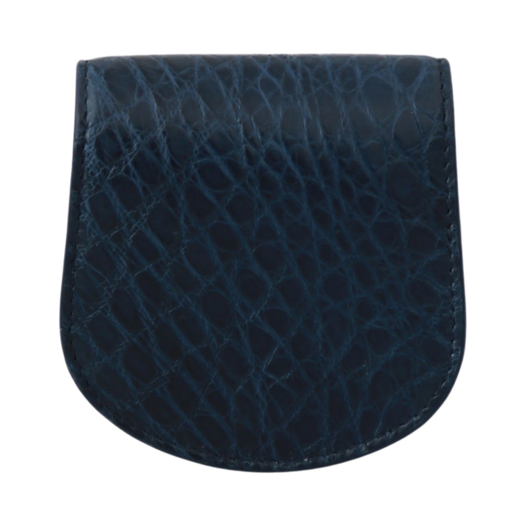 Blue Holder Pocket Wallet Blue Exotic Skin Condom Case
