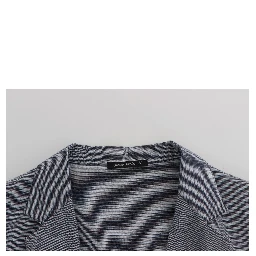 Blue Double Breasted Regular Fit Blazer