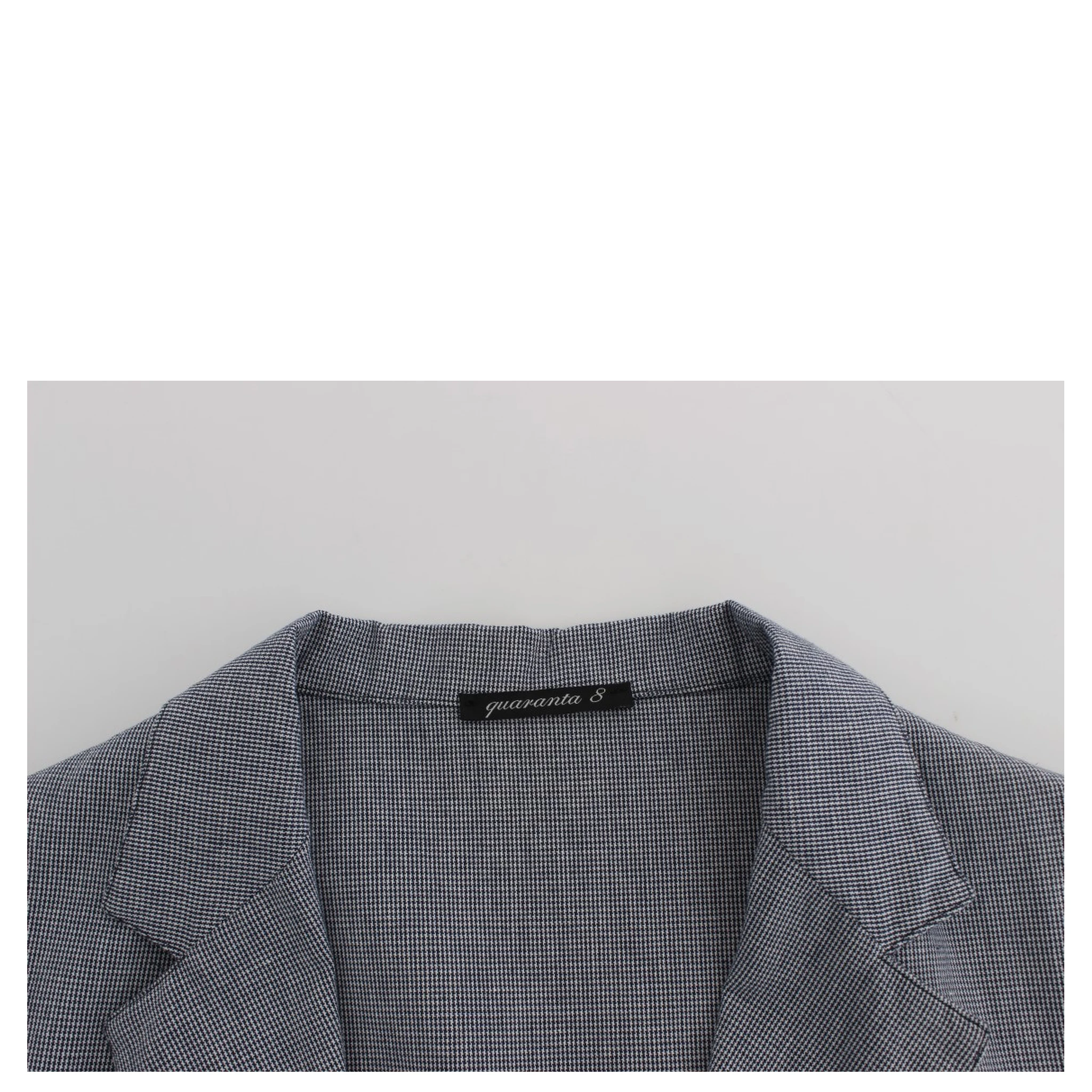 Blue Double Breasted Regular Fit Blazer