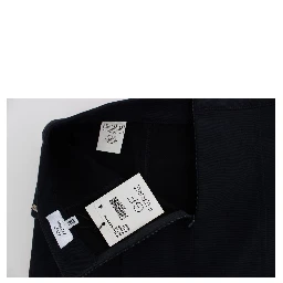 Blue Cotton Denim Mini Skirt