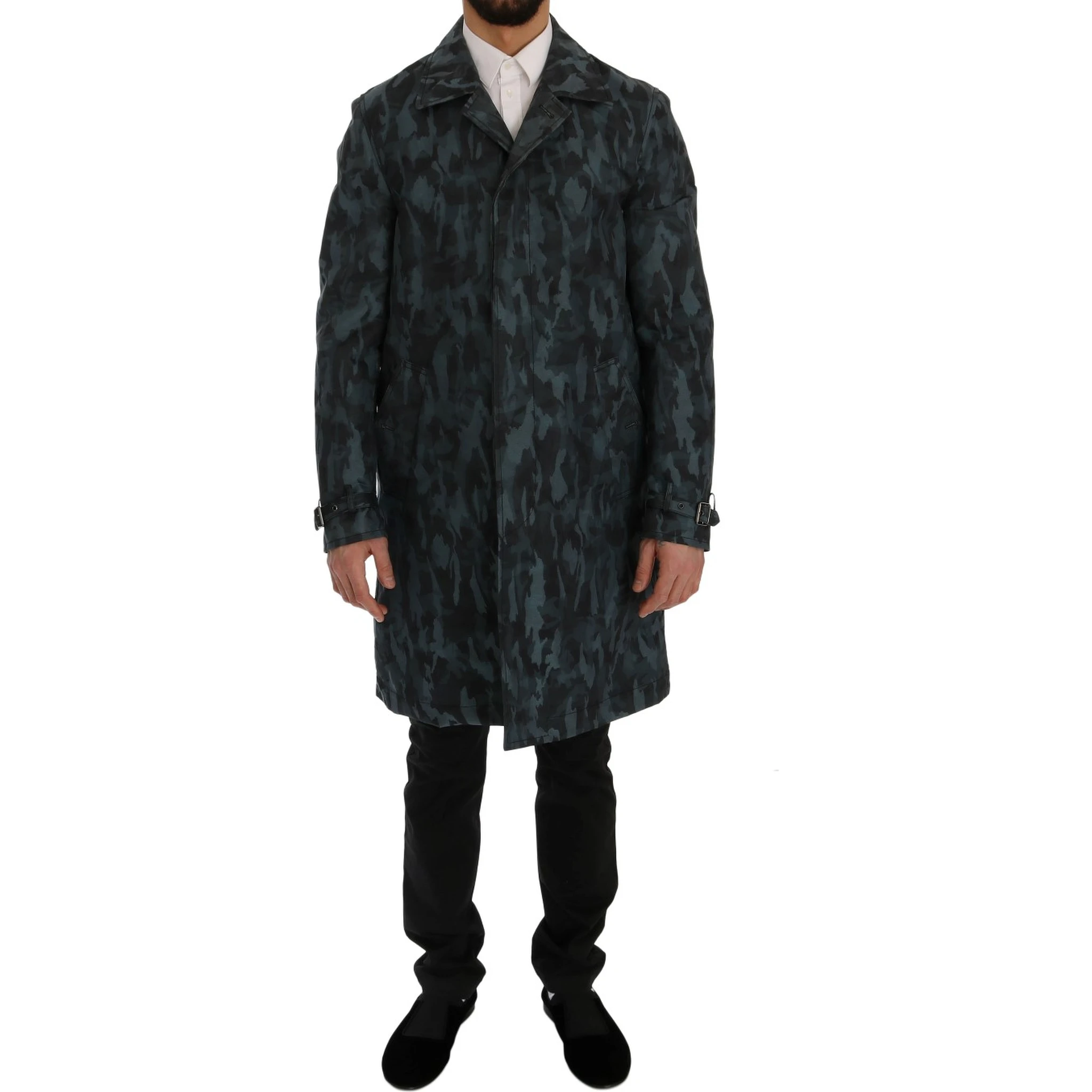 Blue Camouflage Trench Trench