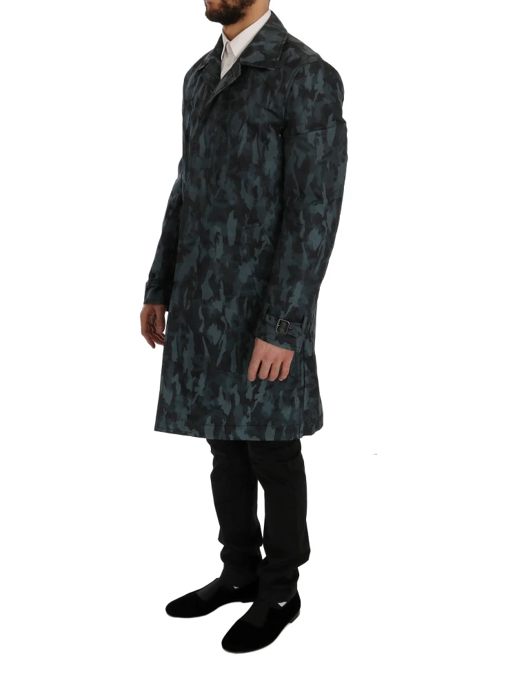 Blue Camouflage Trench Trench alternative
