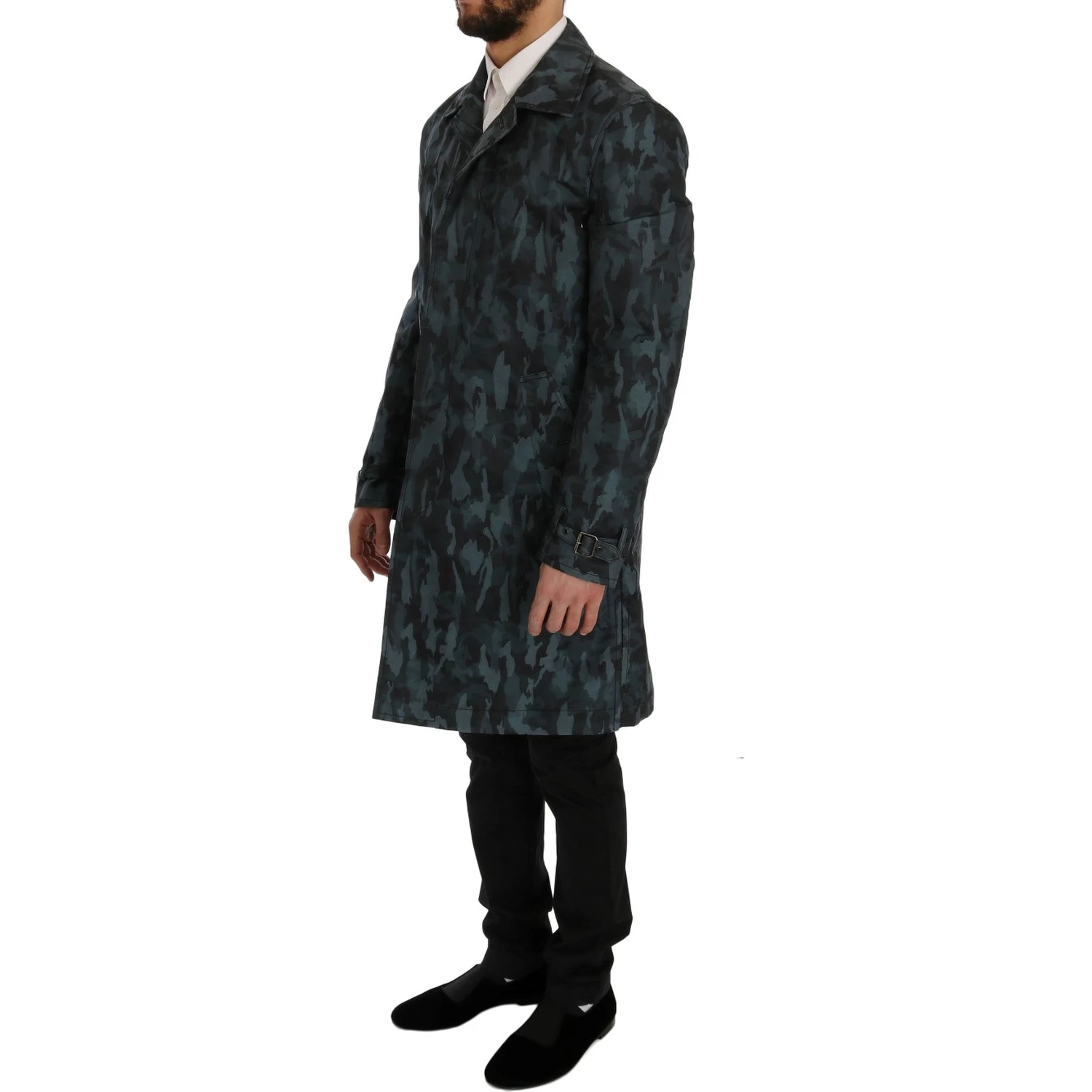 Blue Camouflage Trench Trench