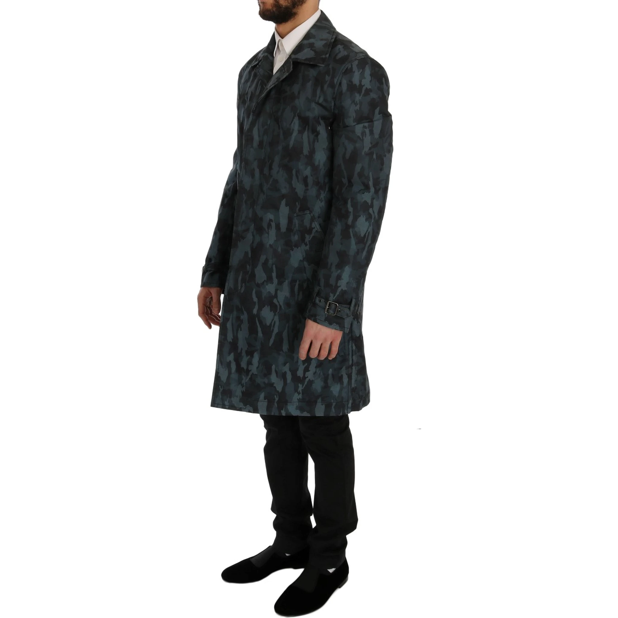 Blue Camouflage Trench Trench