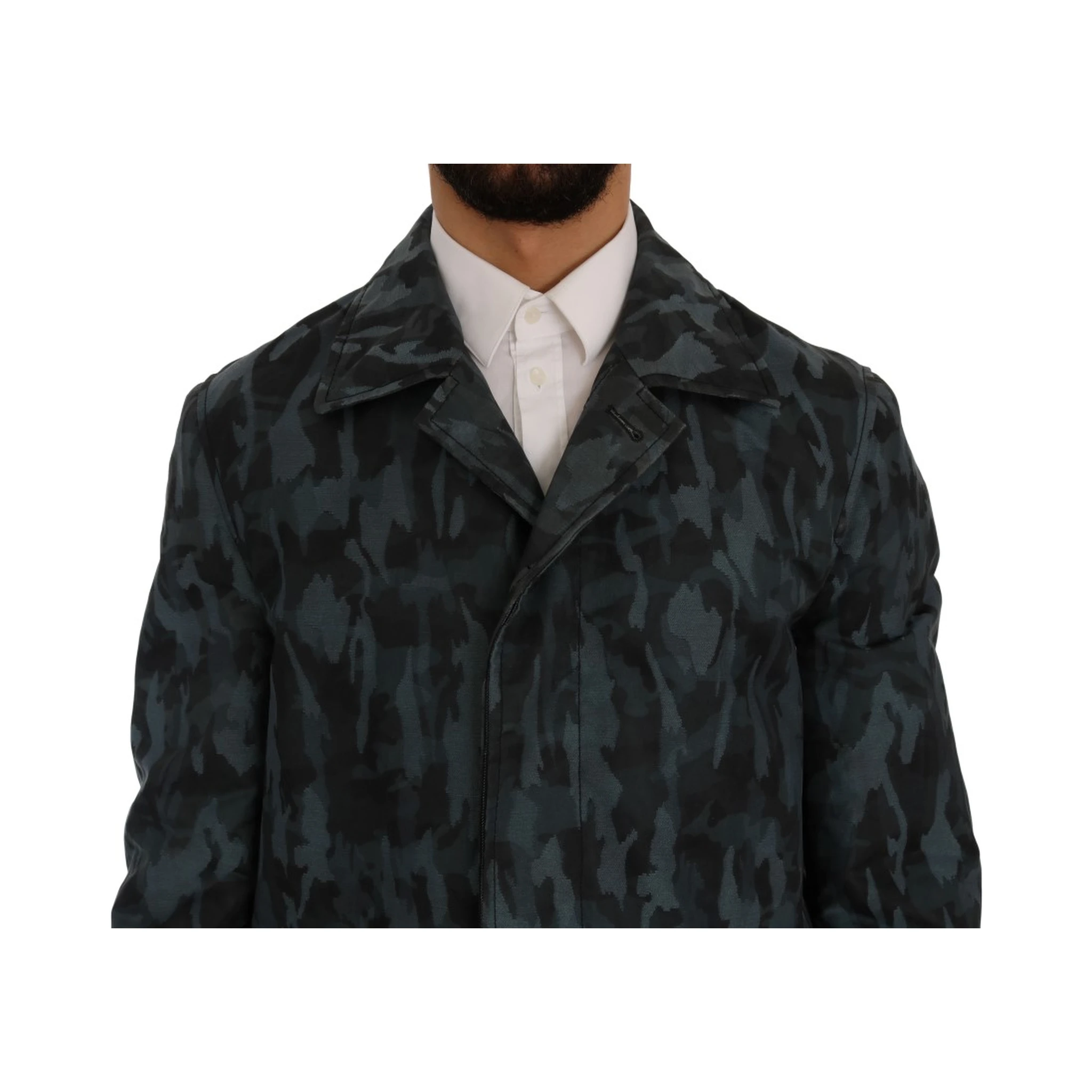 Blue Camouflage Trench Trench