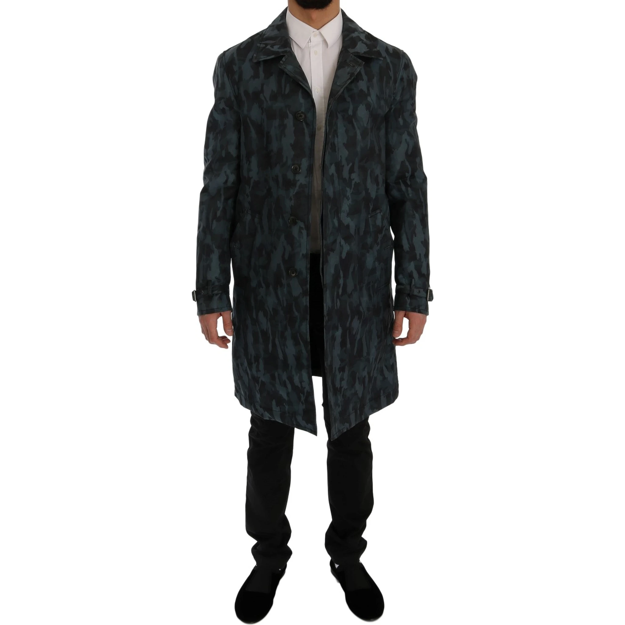 Blue Camouflage Trench Trench