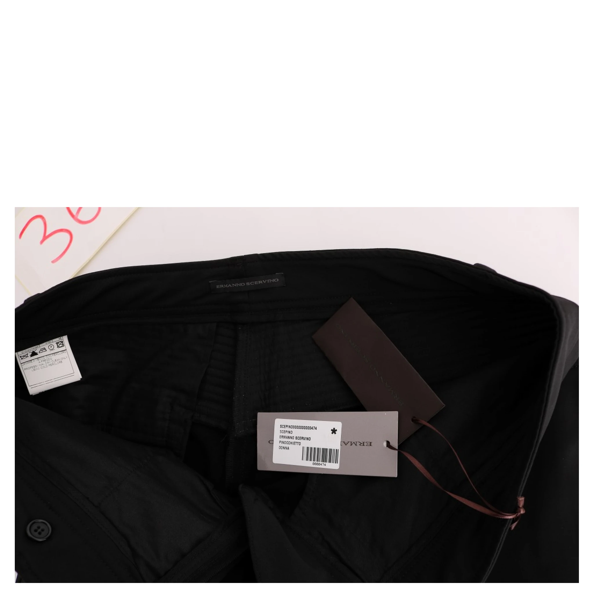 Black Cotton Slim Fit Casual Pants