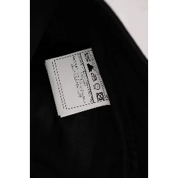 Black Cotton Slim Fit Casual Pants