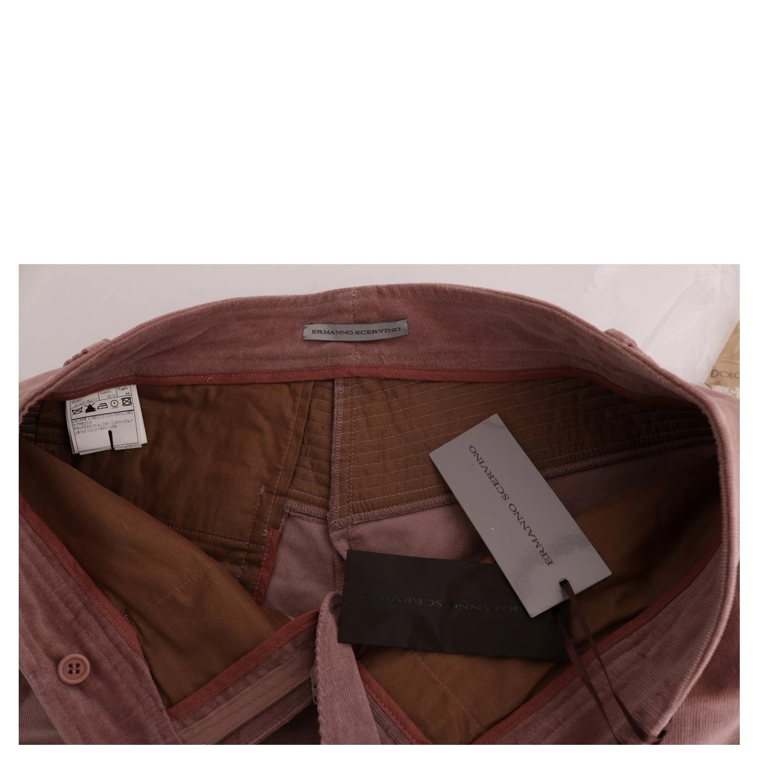 Pink Velvet Cropped Casual Pants
