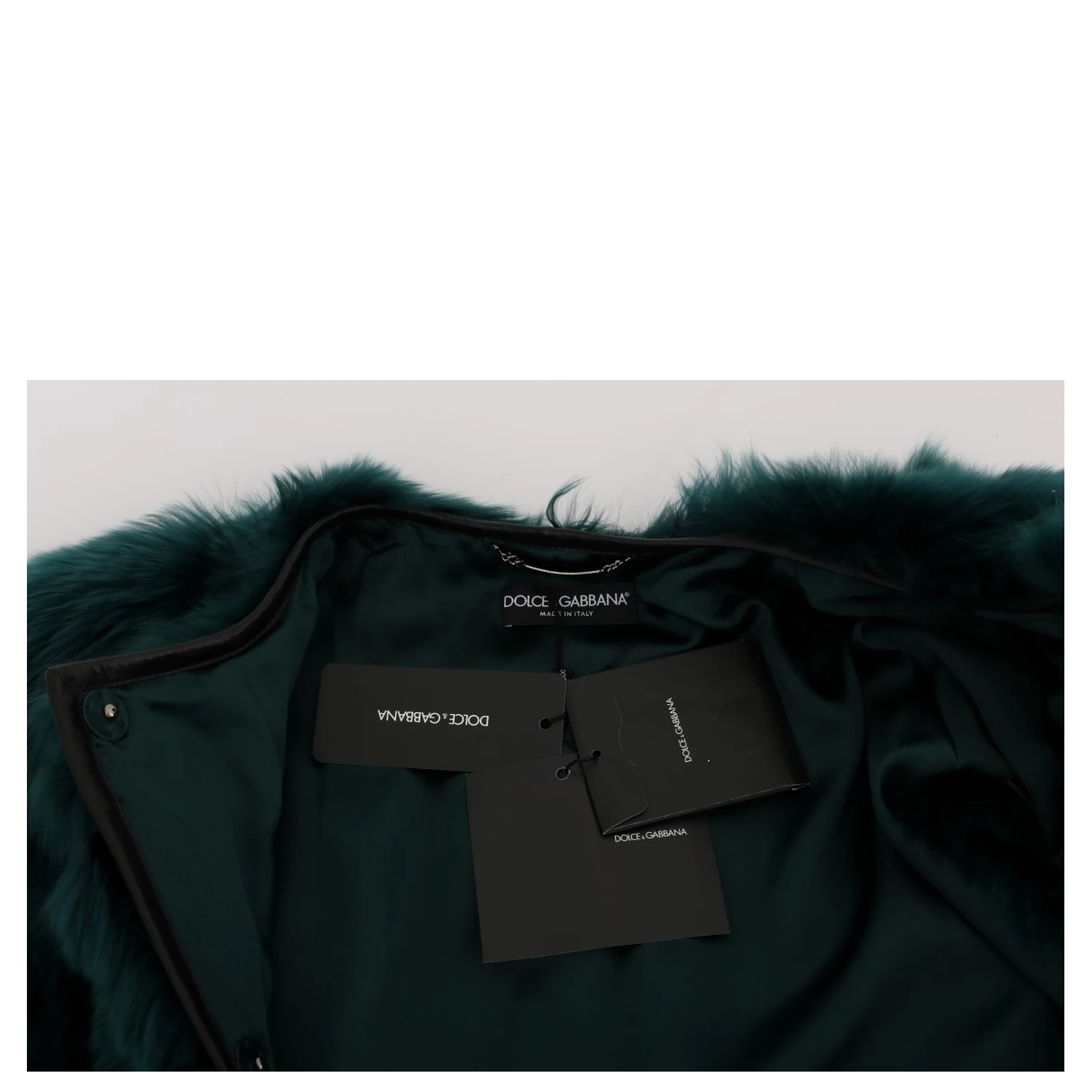 Green Alpaca Fur Vest Sleeveless Jacket