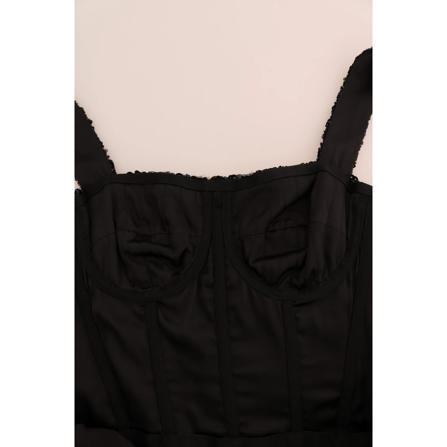 Black Red Polka Sequined Shift Dress