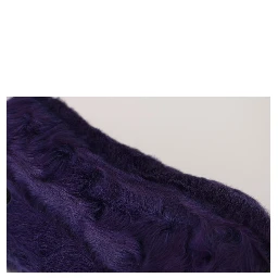 Purple Sheep Fur Leather Loafers