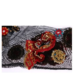 Black Stretch Carretto Crystal Socks