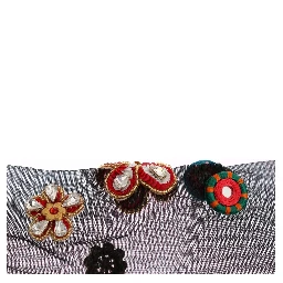 Black Stretch Carretto Crystal Socks