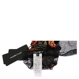 Black Stretch Carretto Crystal Socks