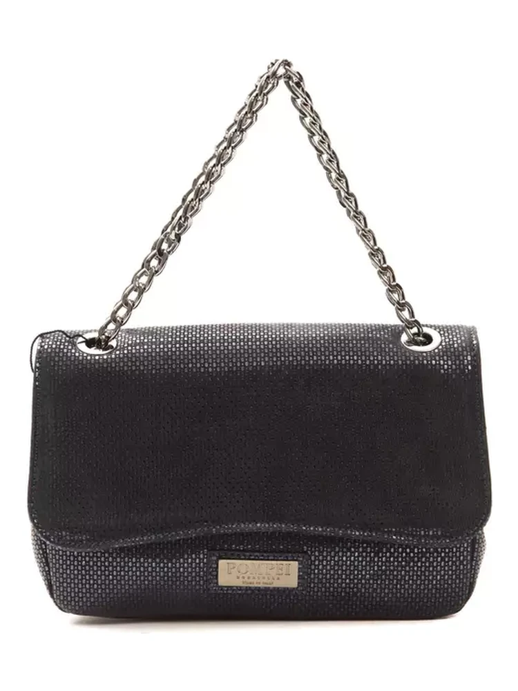 Blue Leather Crossbody Bag