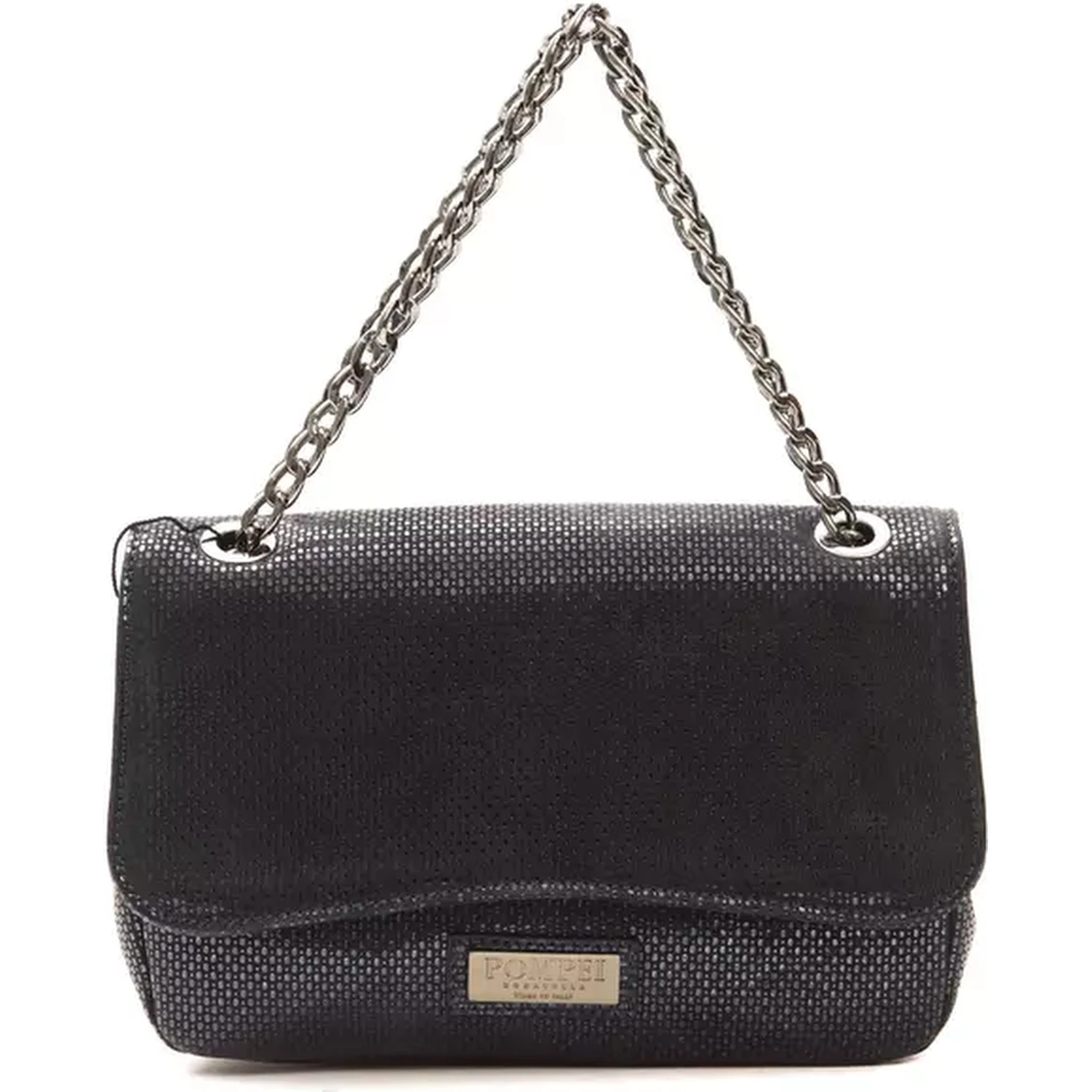 Blue Leather Crossbody Bag
