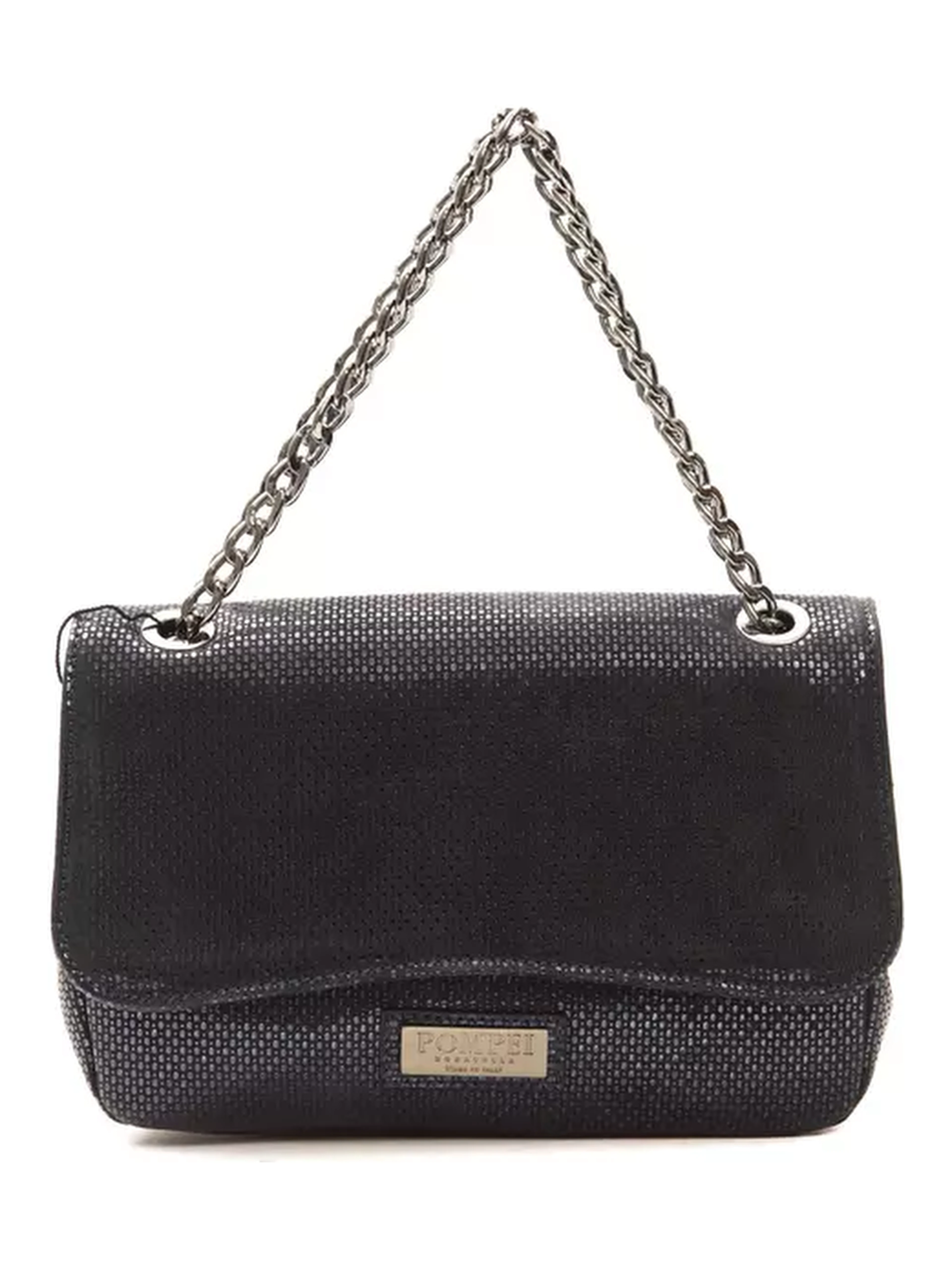 Blue Leather Crossbody Bag