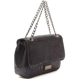 Blue Leather Crossbody Bag