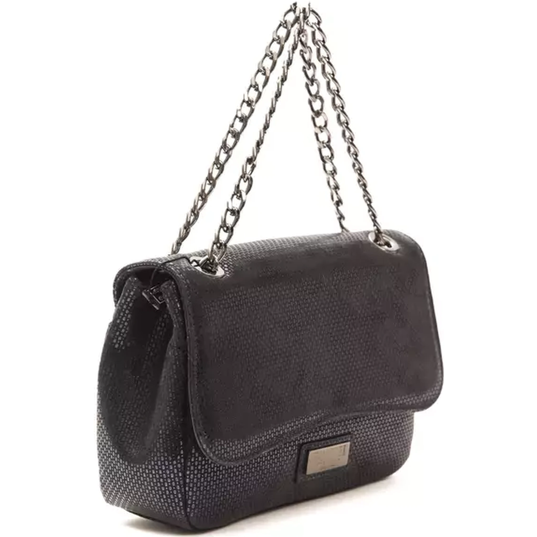 Blue Leather Crossbody Bag