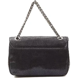 Blue Leather Crossbody Bag