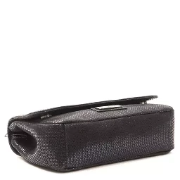 Blue Leather Crossbody Bag