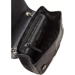 Blue Leather Crossbody Bag