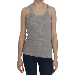 Grey Sleeveless Spaghetti Strap Shirt