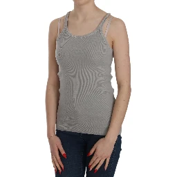 Grey Sleeveless Spaghetti Strap Shirt