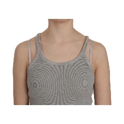 Grey Sleeveless Spaghetti Strap Shirt