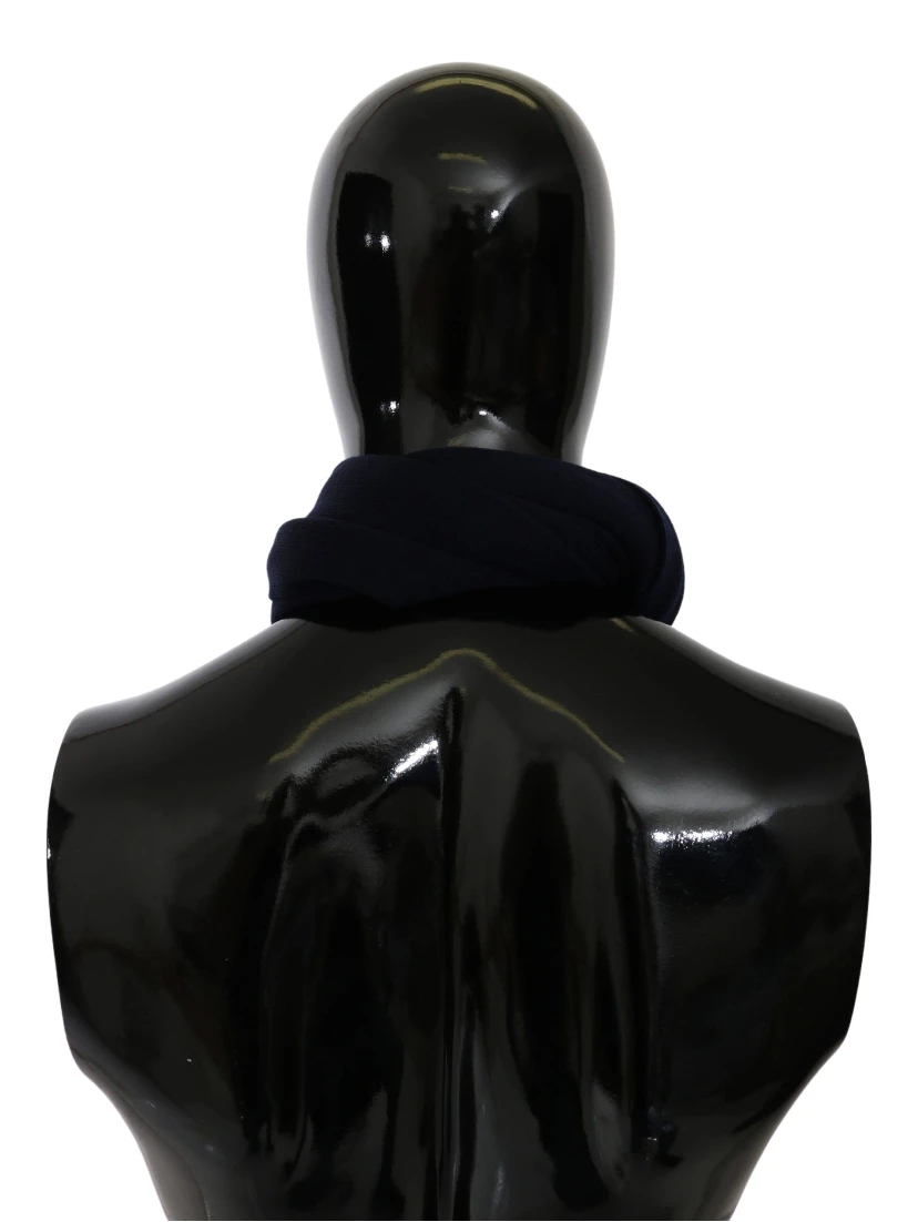 Blue #DGLovesLondon Wrap Shawl Wool Scarf