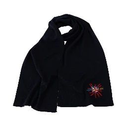 Blue #DGLovesLondon Wrap Shawl Wool Scarf